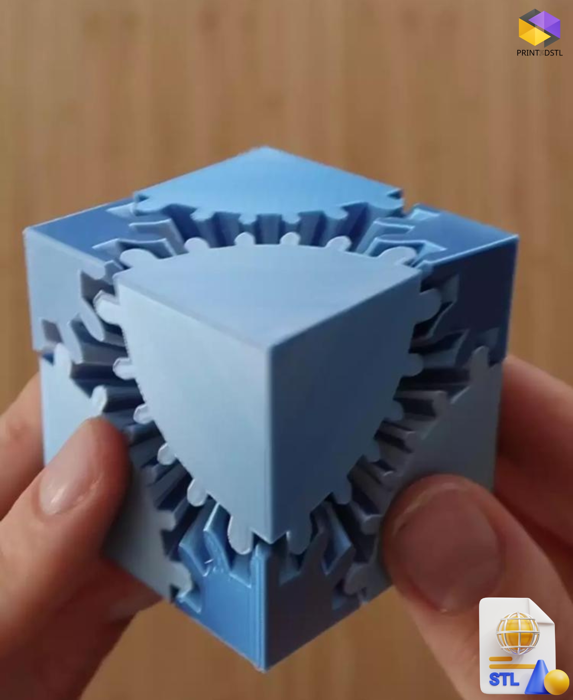 Gear Cube STL File