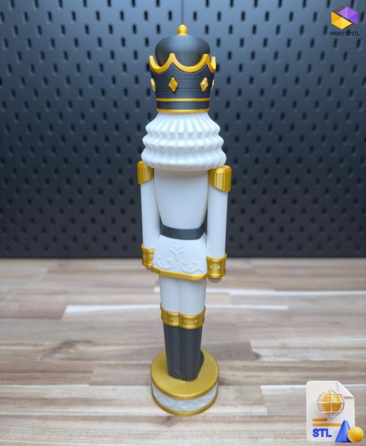 Ornate Nutcracker Kit STL File – Detailed 3D Printable Model - Image 3