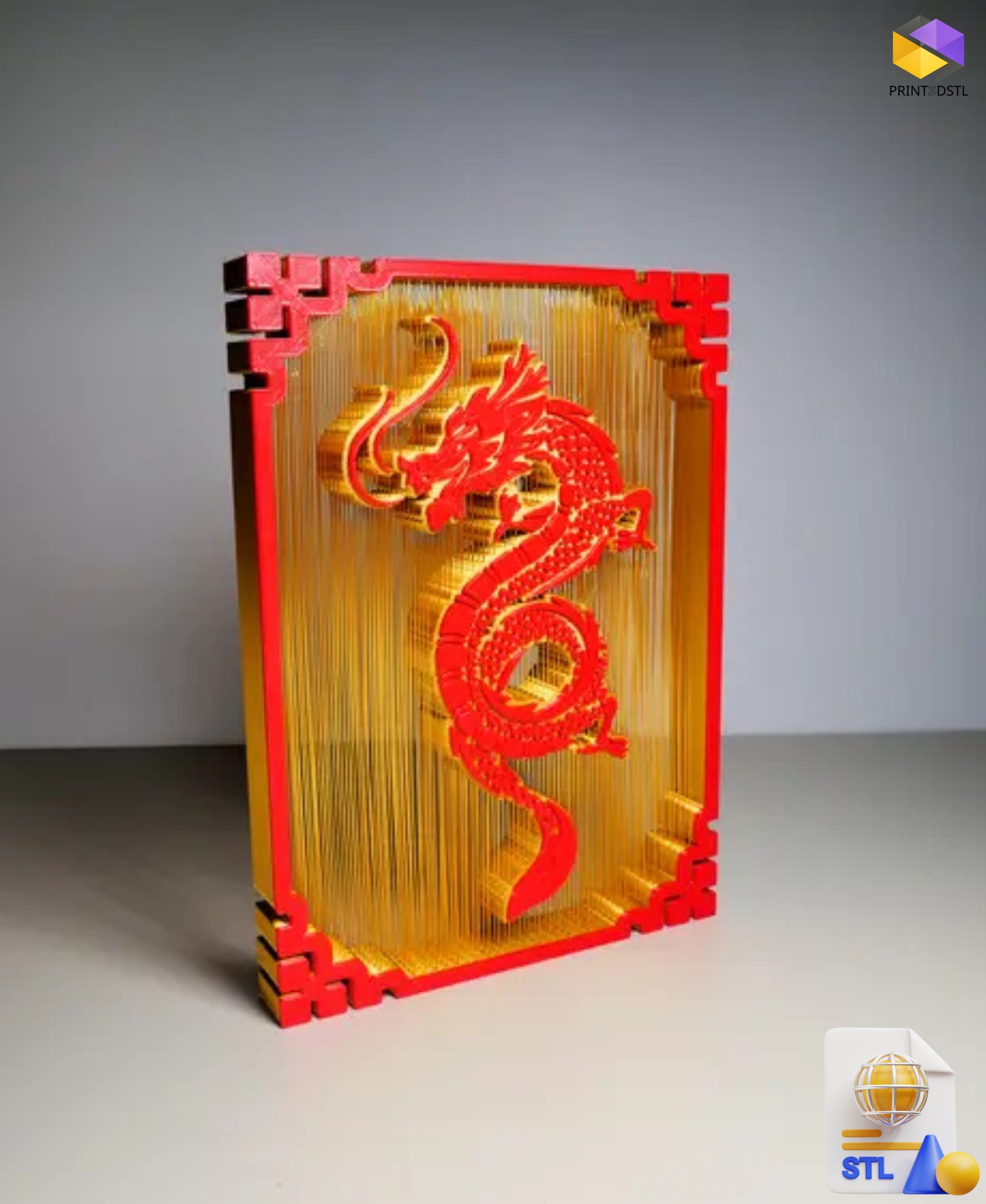 Dragon Suspended String STL File - Image 2