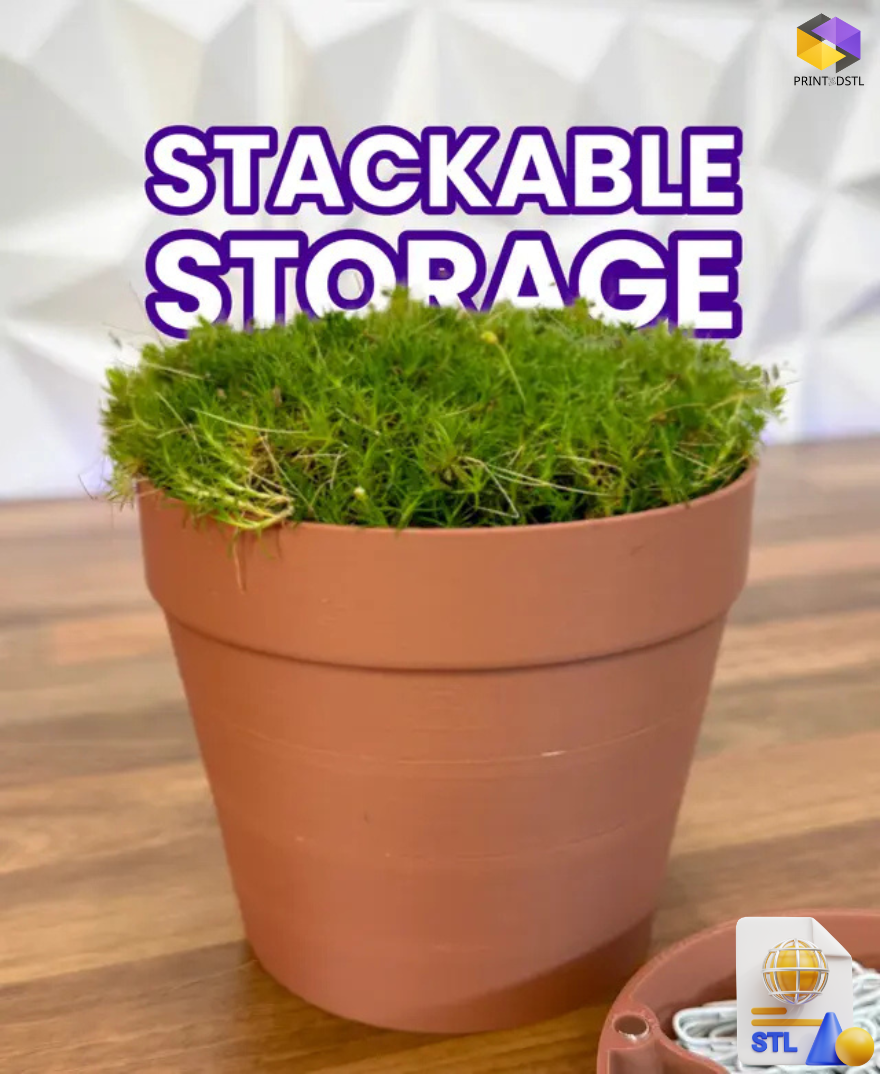 Plant Pots Organizer STL File Set – Organize Your Green Space in Style - Image 3