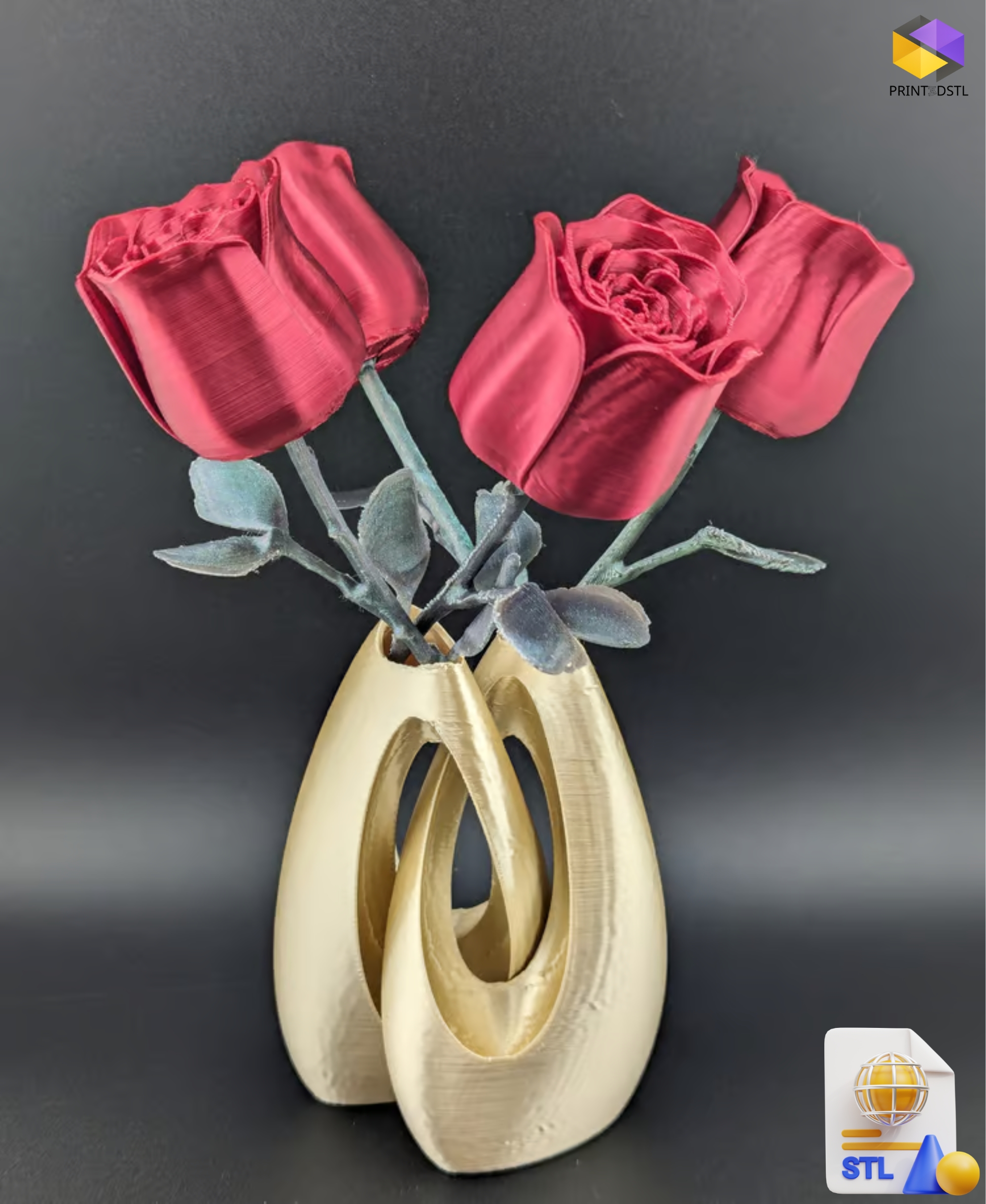 Entwined Vase STL File - Image 4