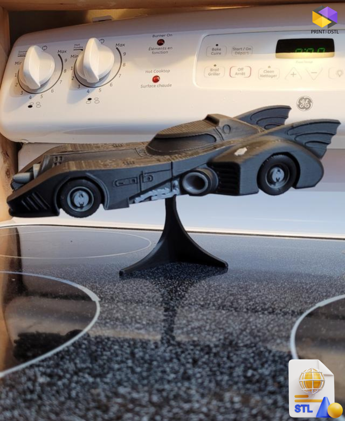 1989 Batmobile Kit STL File – Iconic 3D Printable Model - Image 4