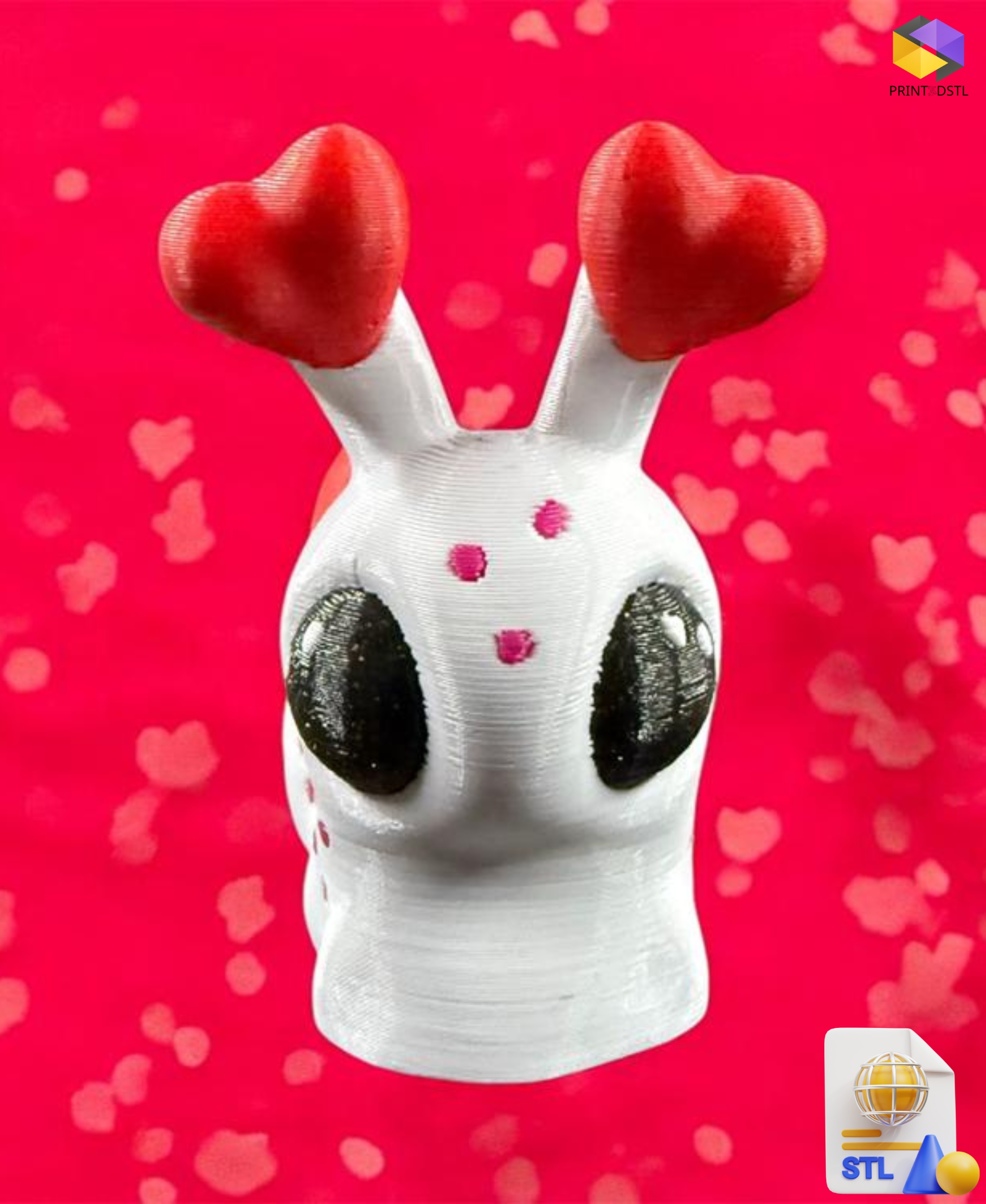 Valentines Love Flexi Snail STL File - Image 3