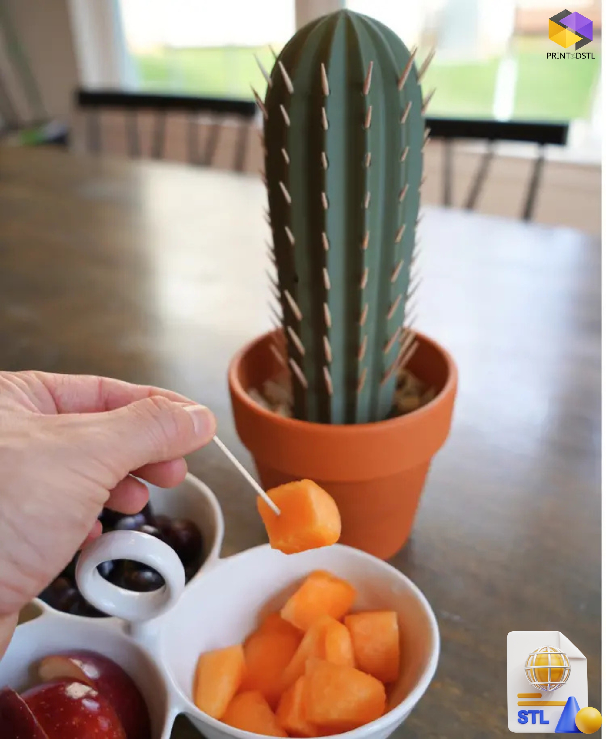 Cactus Toothpick Holder STL File - Image 4