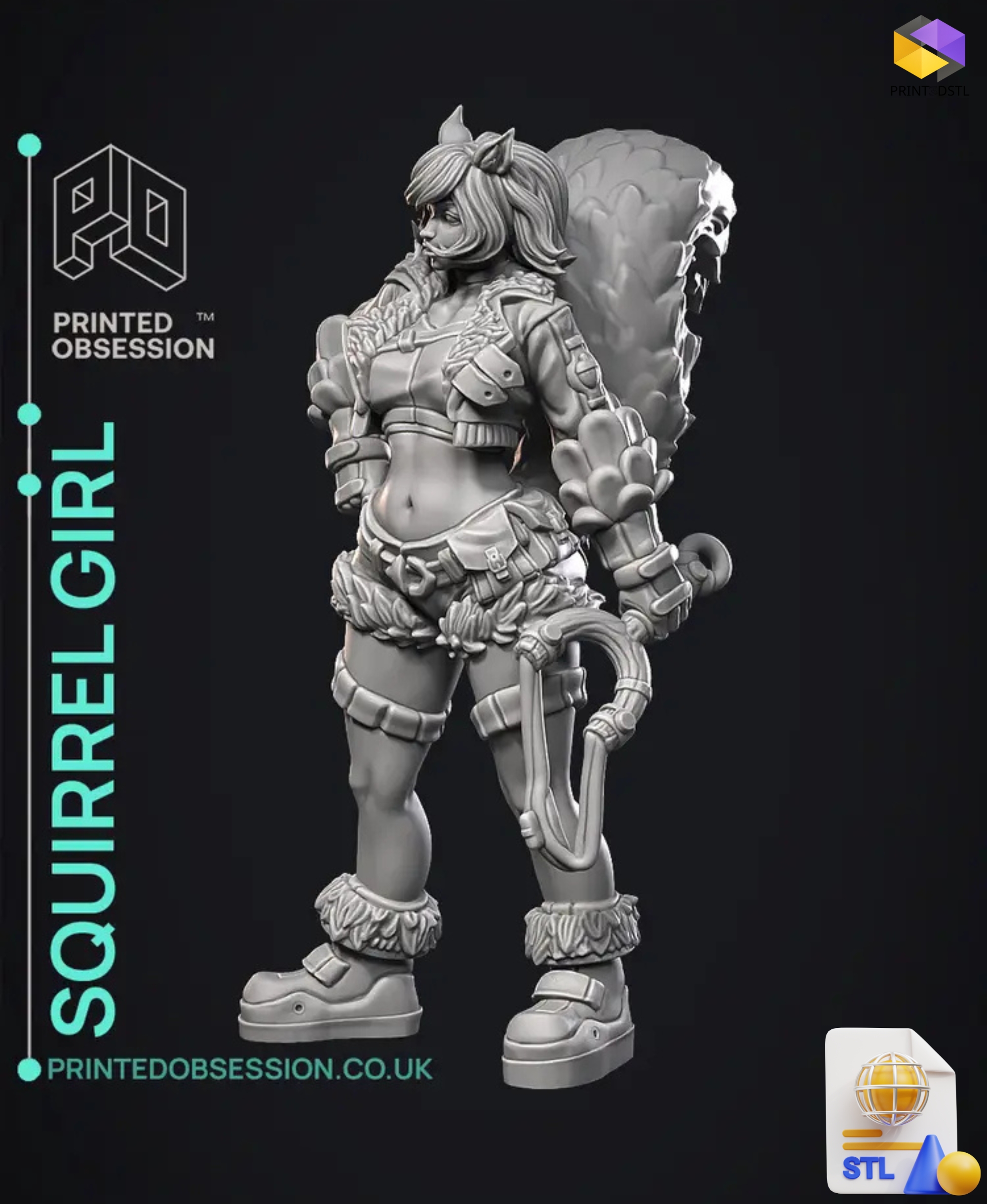 Squirrel Girl Marvel Rivals STL File - Image 3