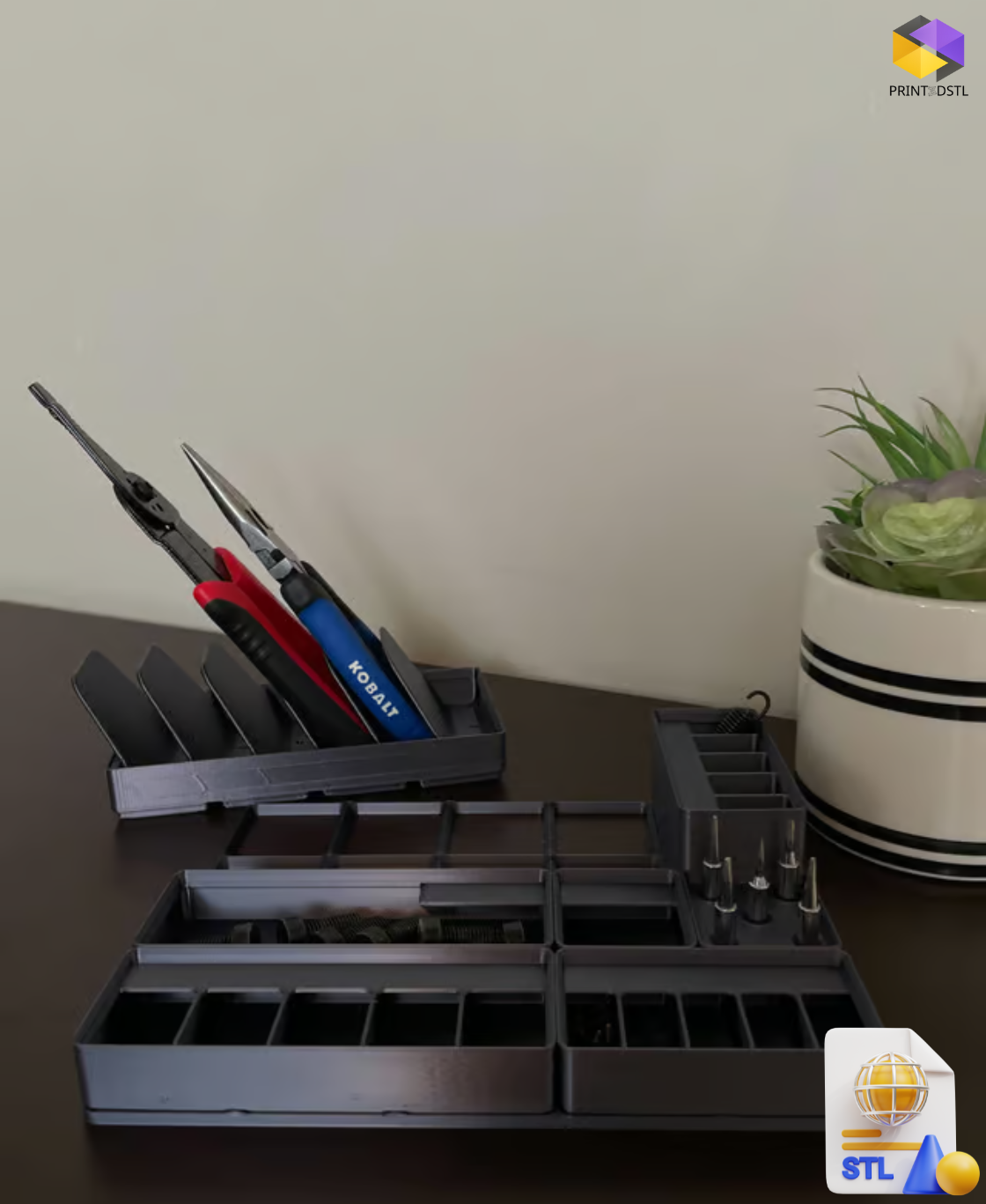 Gridfinity Baseplates STL File – Frame & Weighted Options for Custom Modular Storage - Image 2