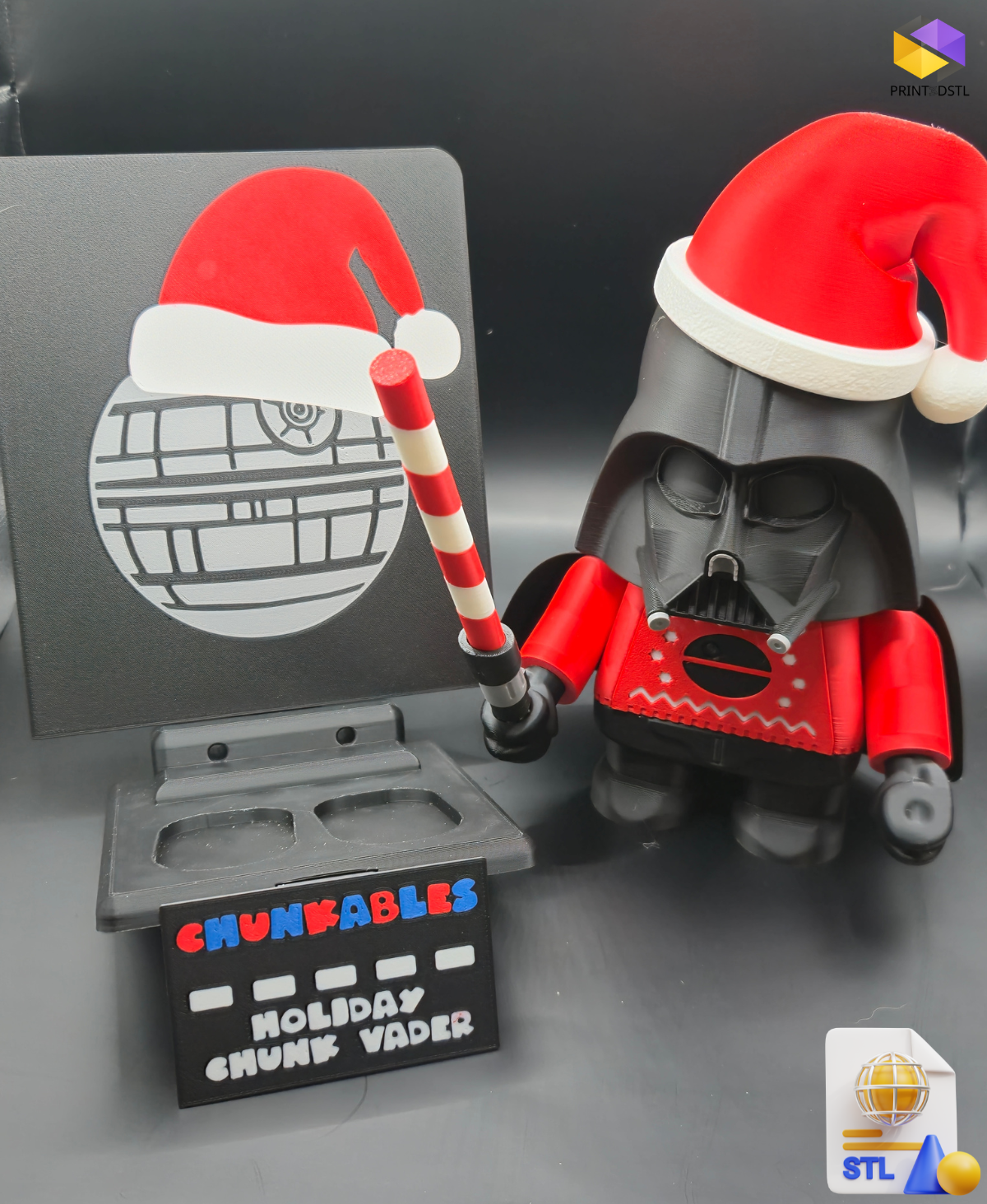 Holiday Chunk Vader Kit STL File – Fun & Festive 3D Printable Model - Image 6