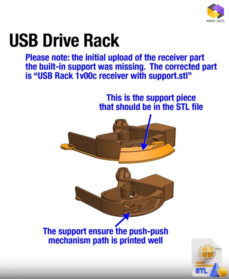 Modular USB Drive Storage Rack – Push-to-Open, Snap-Together Design - Image 9