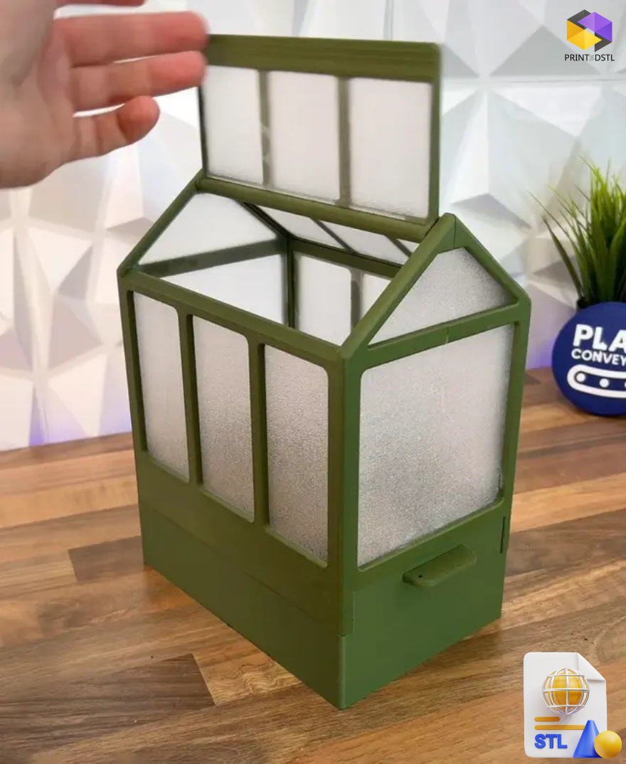 Seedling Greenhouse STL File – Grow Plants Indoors & Outdoors