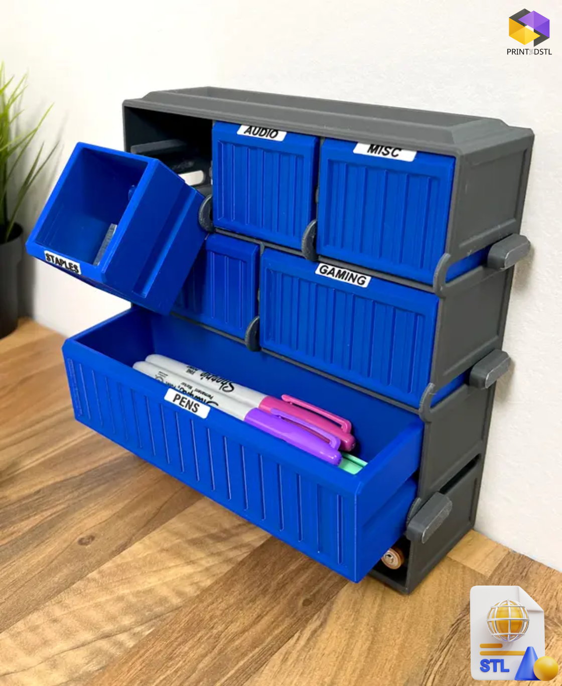 Cargo Containers MAX STL File – Large, Modular 3D Printable Model