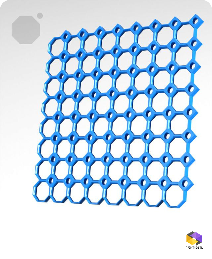 8x8 Multiboard Core Tile STL – Precision 3D Printable Modular Board 