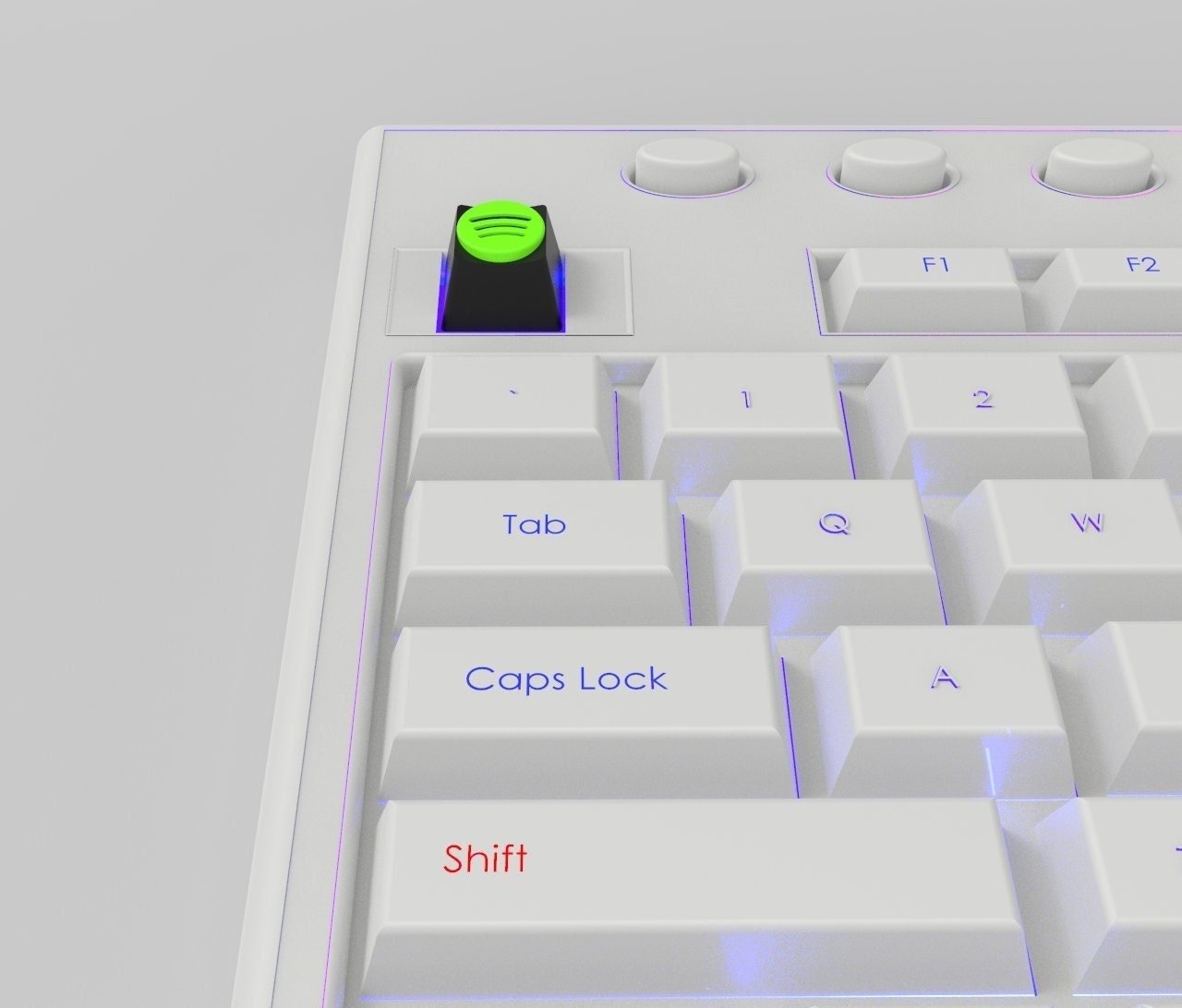 Spotify Keycap 3D Print Stl File | 3D Keycap Model STL