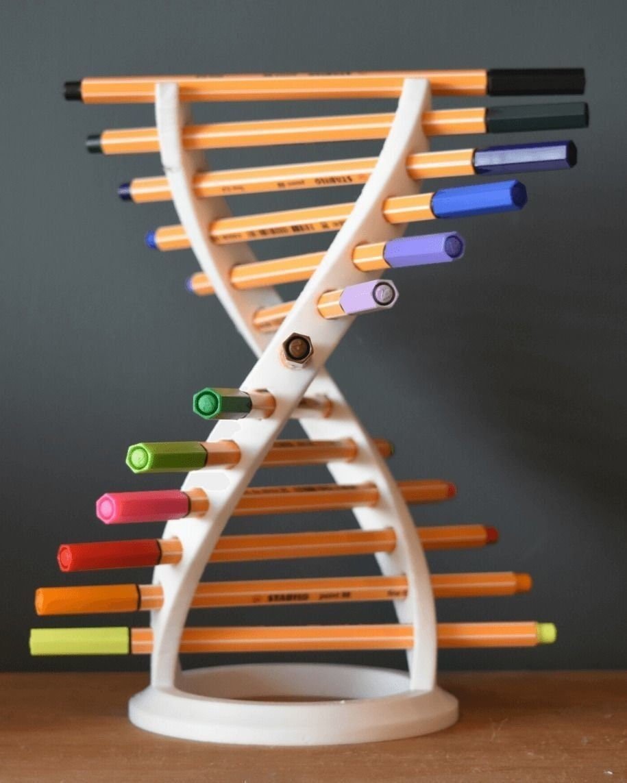 DNA Pen Holder Stl File, 3D Pen Holder Print Files