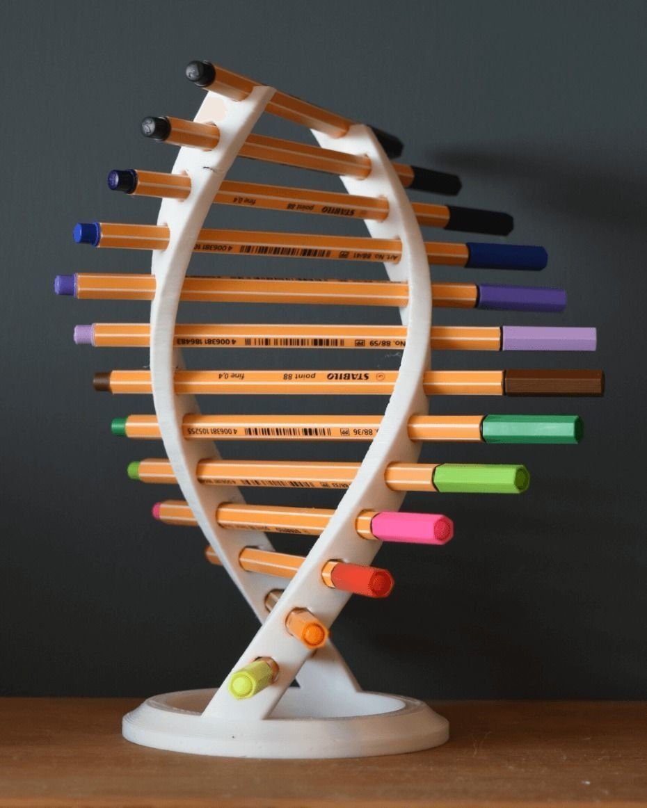 DNA Pen Holder Stl File, 3D Pen Holder Print Files - Image 2