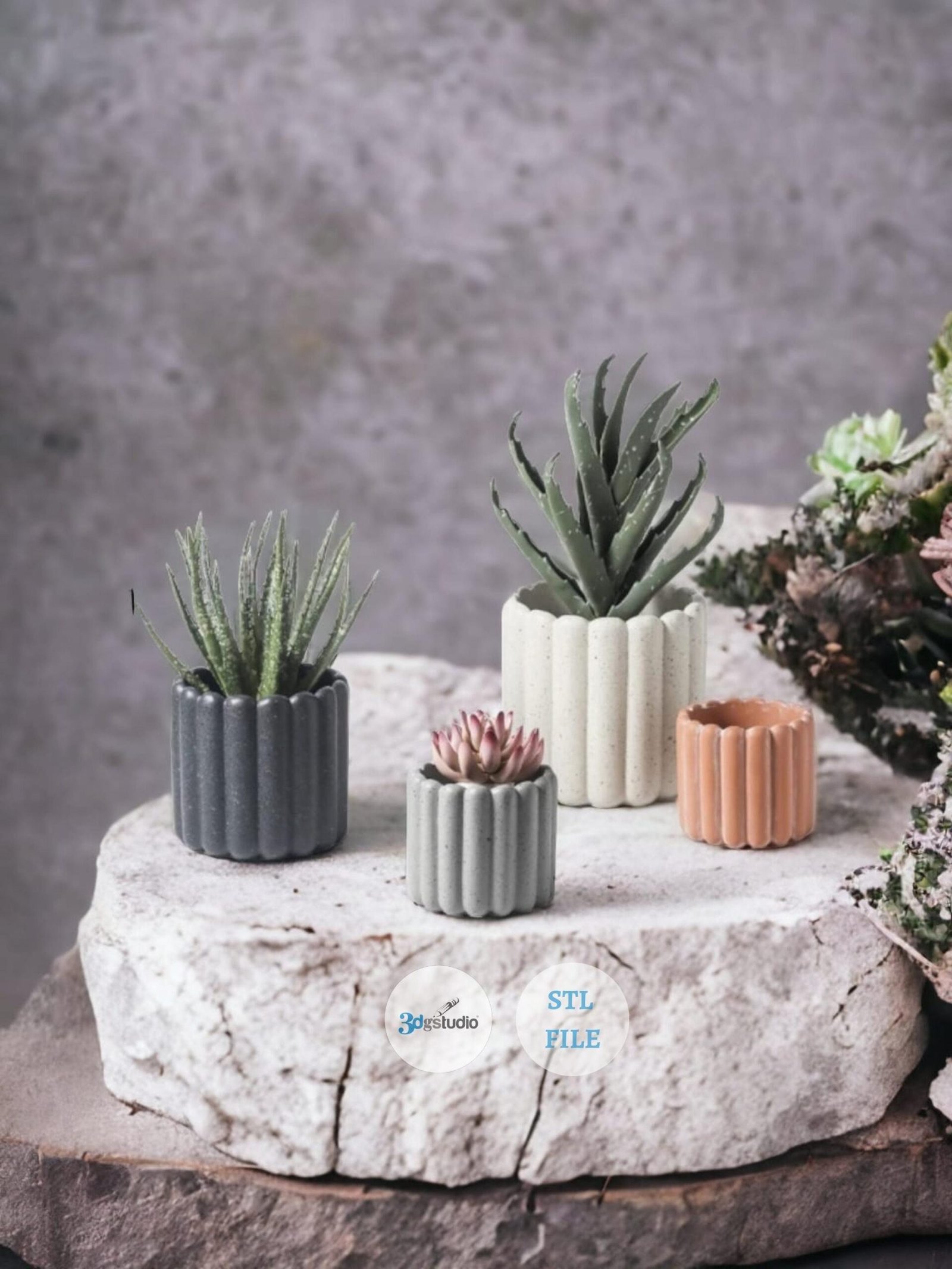 Planter Model-43 3D Print STL File For 3D Printers