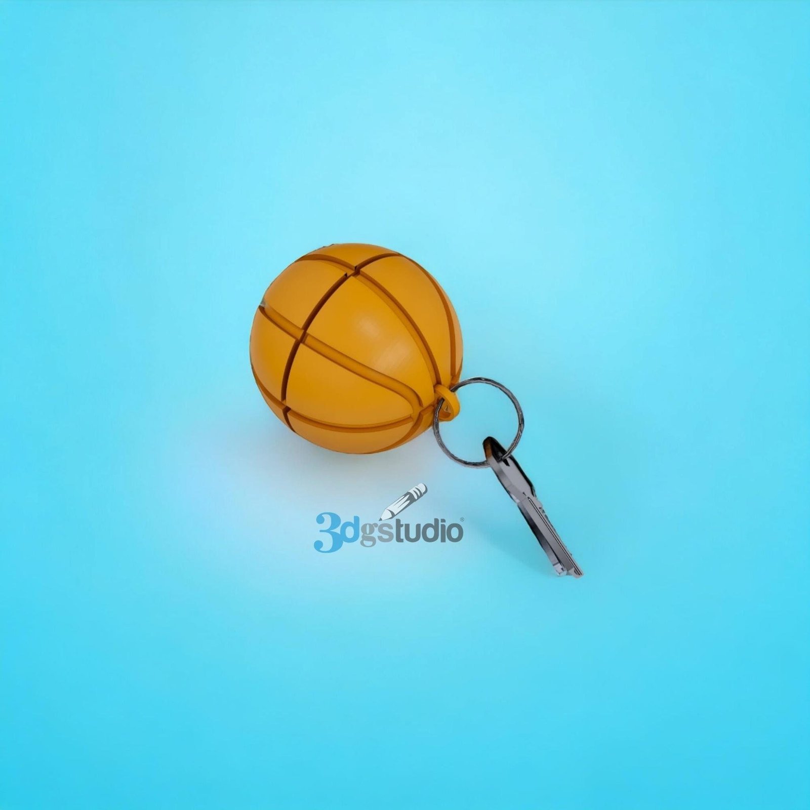 Basketball Keychain 3D Stl Files, 3D Keychain Print File - Image 3