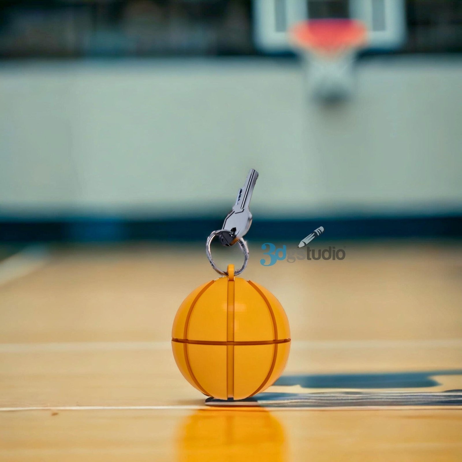 Basketball Keychain 3D Stl Files, 3D Keychain Print File - Image 2
