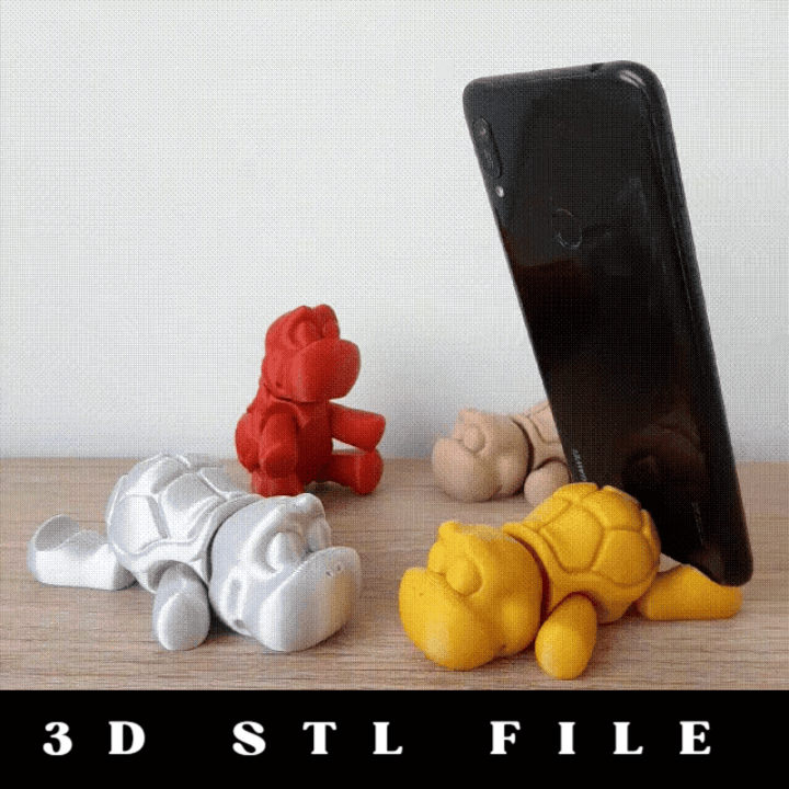 FLEXI Turtle: The Adorable Articulated Desk Buddy and Phone Stand
