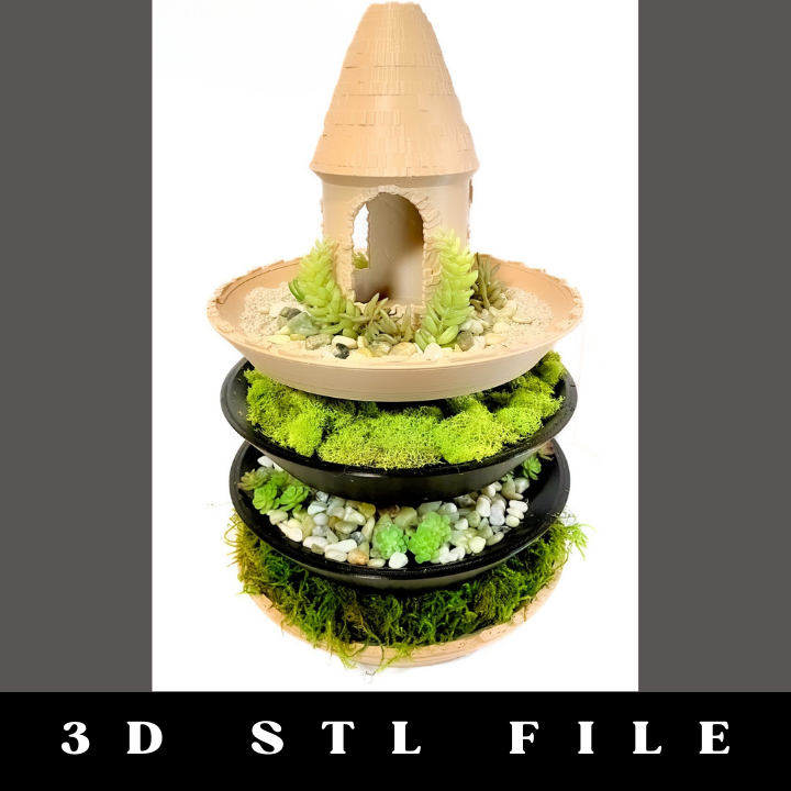 Upcycled Spool Planter STL File: Eco-Friendly and Stylish Plant Holder - Image 10