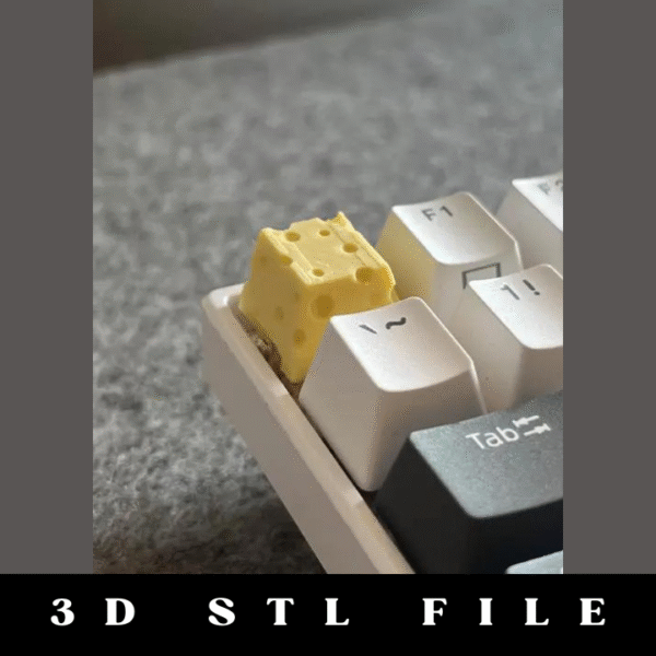 Cheese Keycap STL File