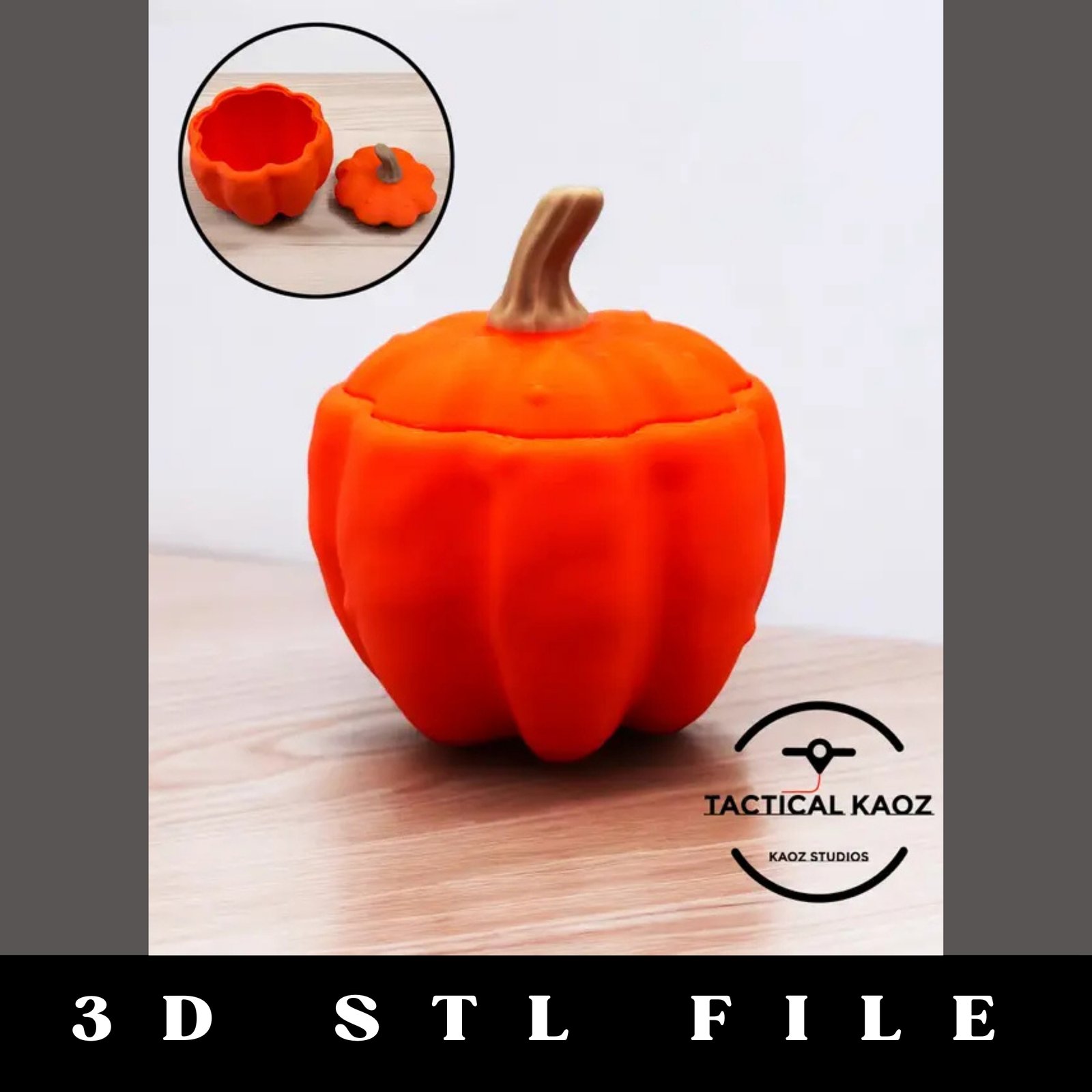 Pumpkin Container STL File