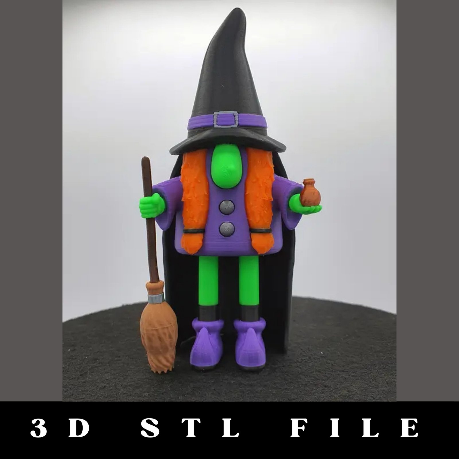 Gnome Witch STL File