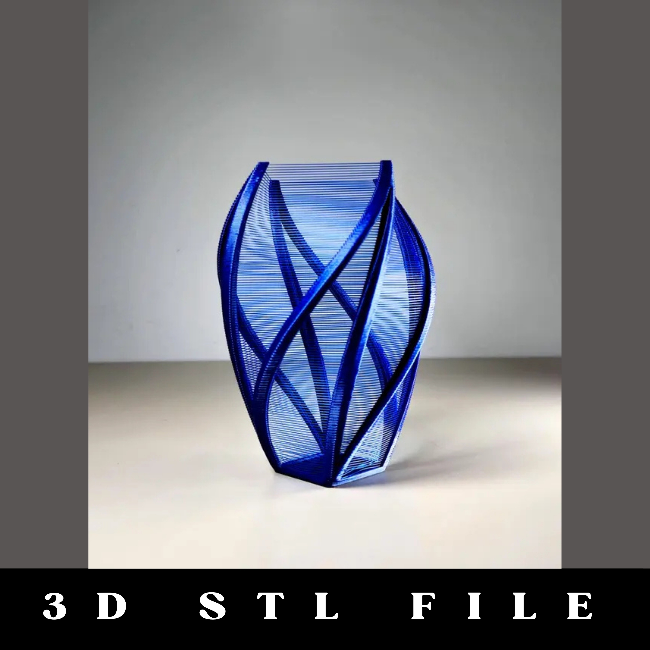 Twisty String Vase STL File