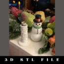Snowman Puzzle Box STL File