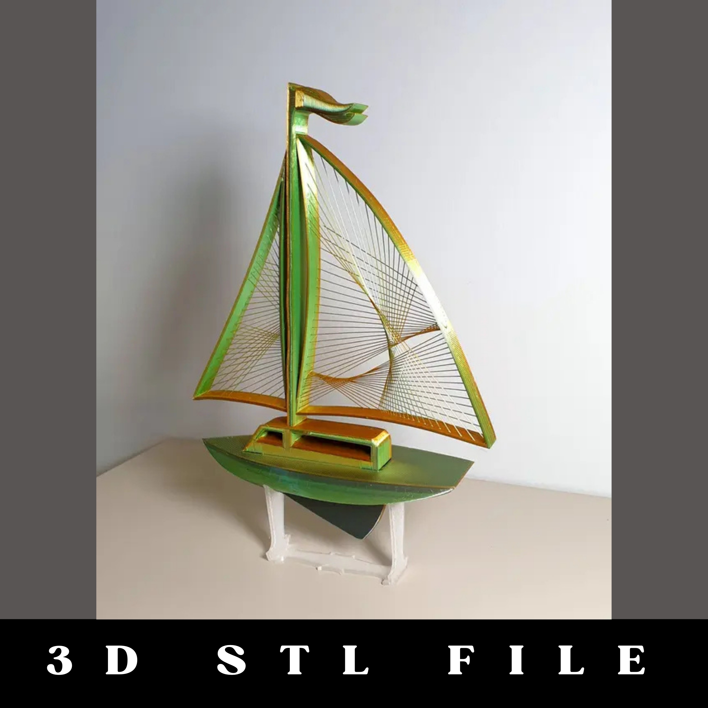 Sailboat Stand STL File