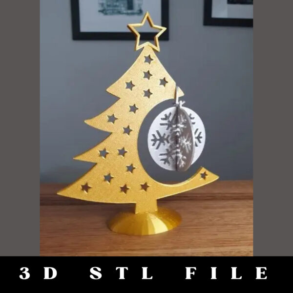 Snowflake Bauble STL File