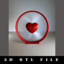 Heart Strings Artwork STL File
