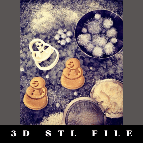Snowman Cookie Cutter STL File