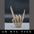 Skeleton Hand Horns STL File