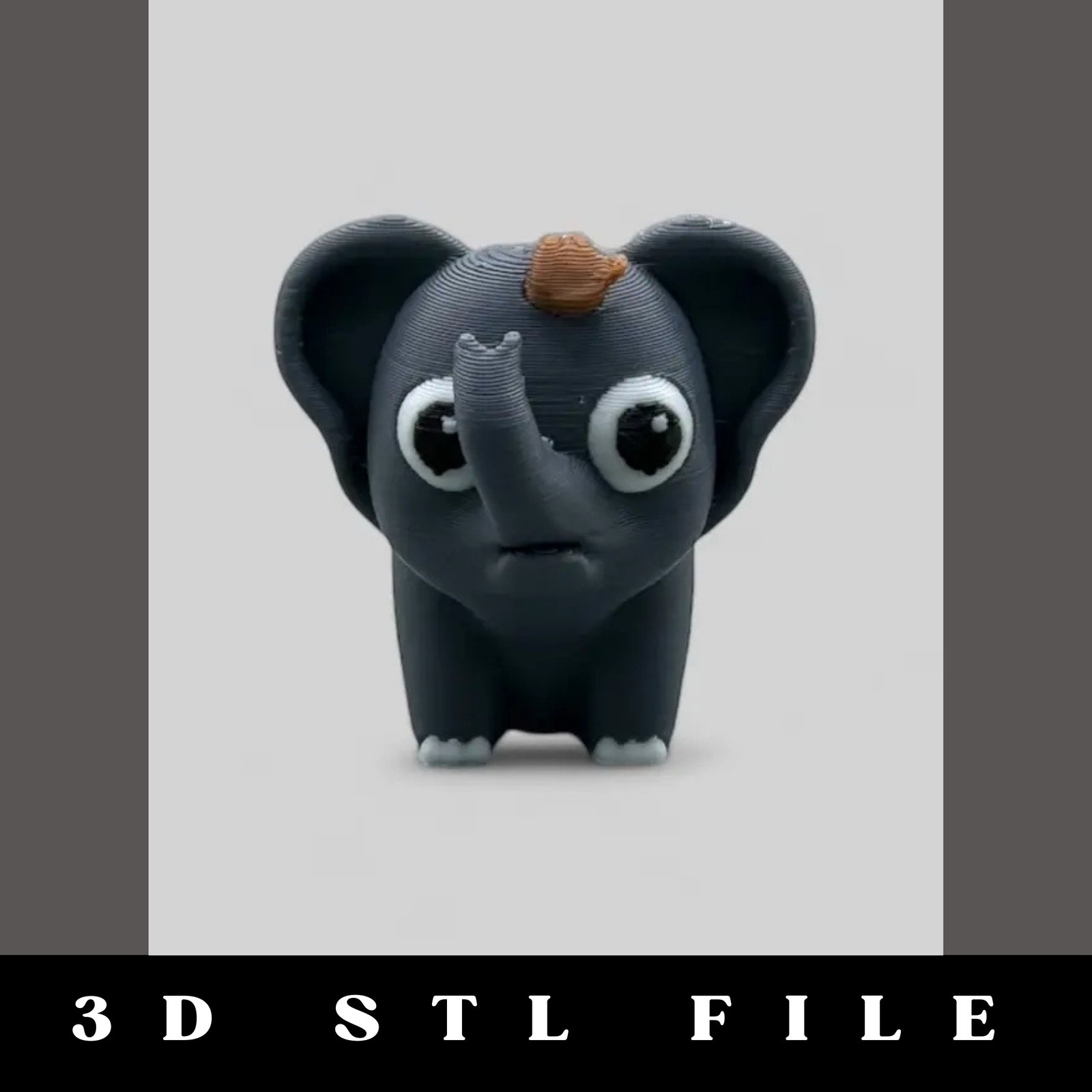 Tumbles the Playful Baby Elephant STL File - Image 2