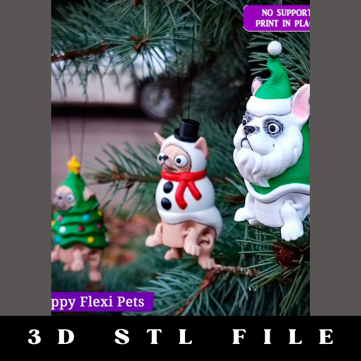 Chihuahua the Snowman STL File - Image 2