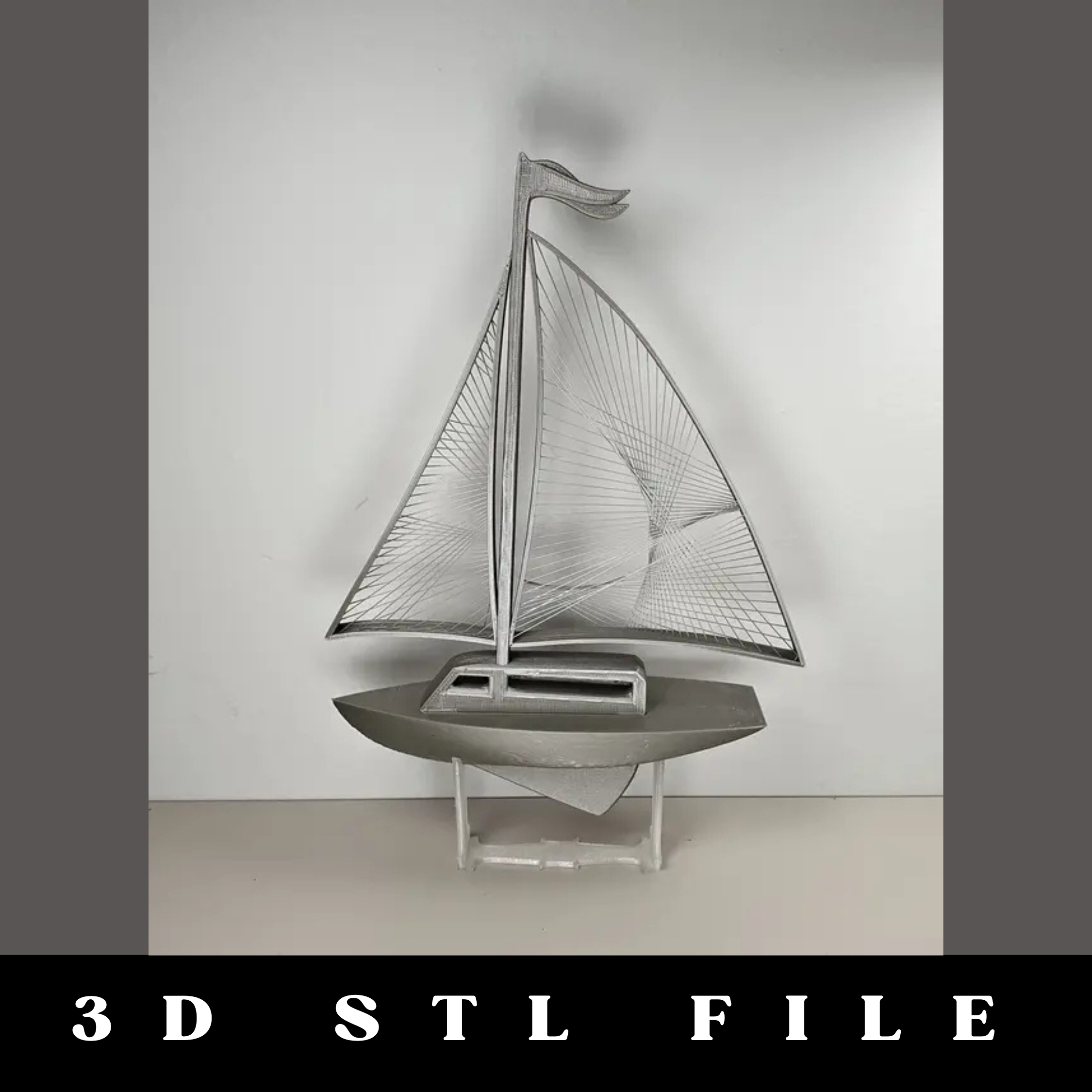 Sailboat STL File - Image 2