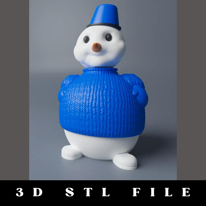 Snowman by 3DNetic STL File - Image 2