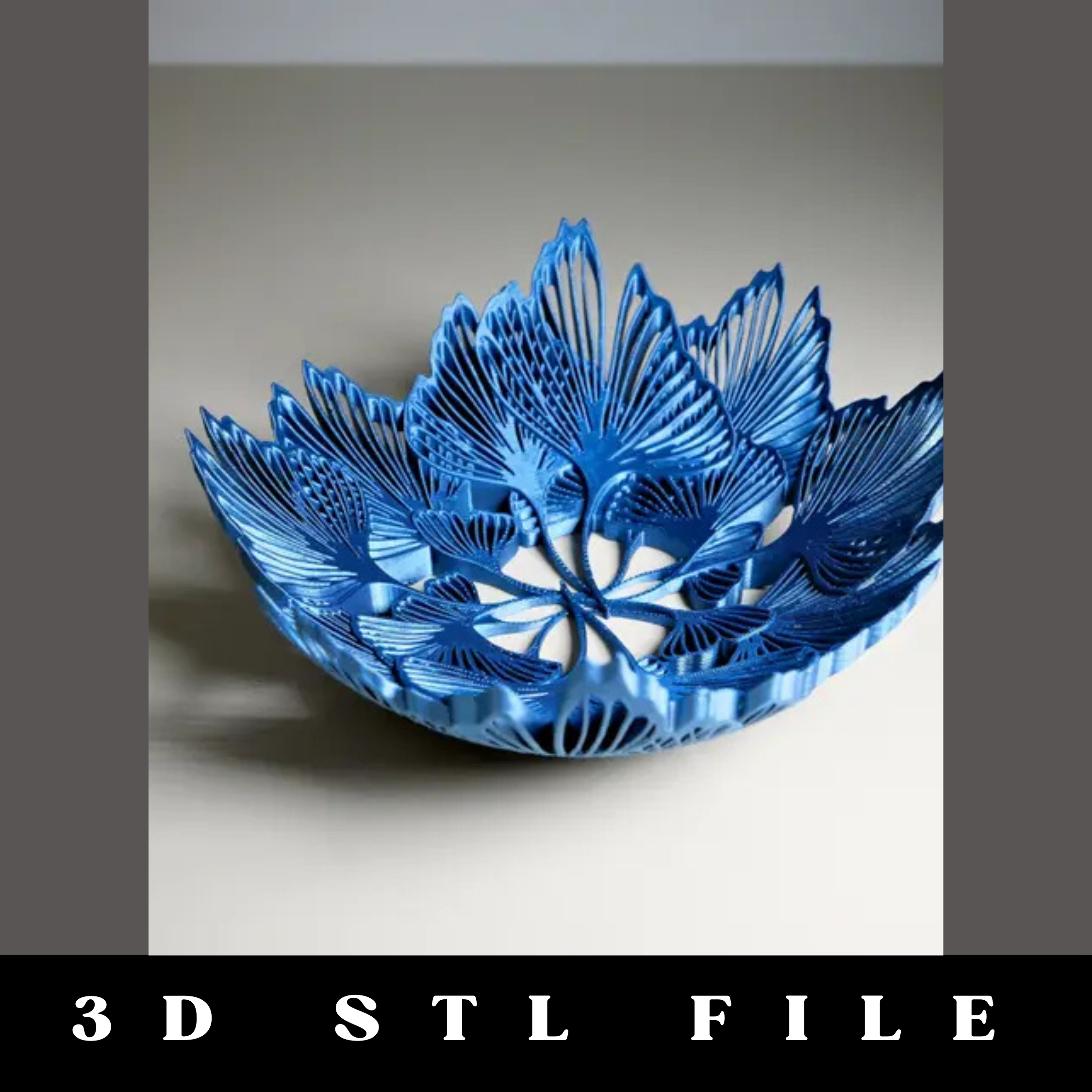 Ginkgo Ornate Bowl STL File - Image 2