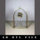 Suspended Rose String Art STL File