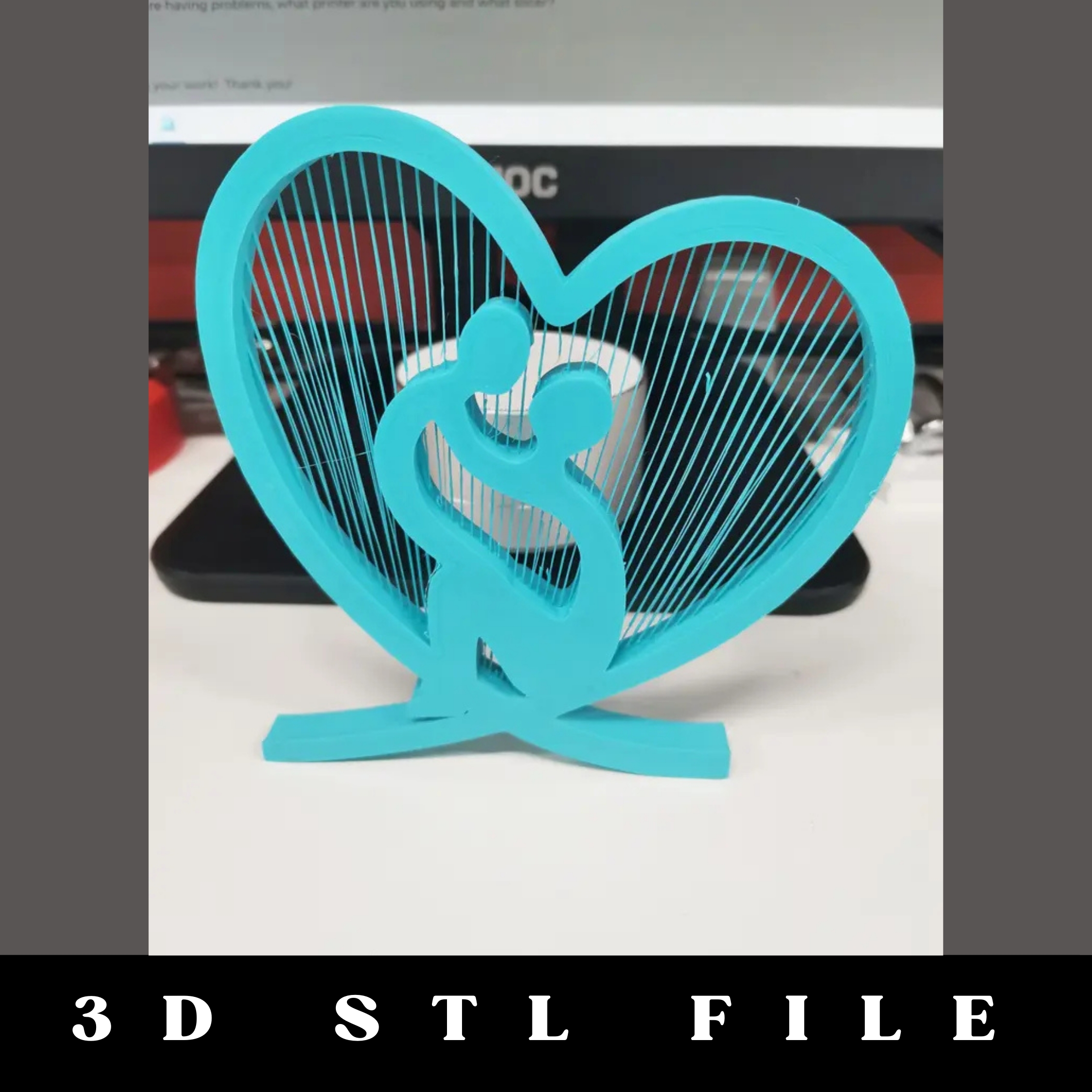 Mother's Day Ornament STL File - Image 2