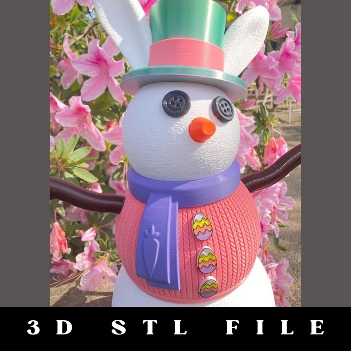 Carrot Scarf for Giant Snowman STL File - Image 2