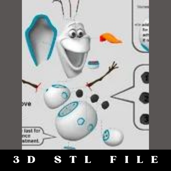 Olaf – I Wanna Build a Snowman! STL File - Image 3