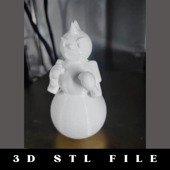 Scrappy the Snowman STL File