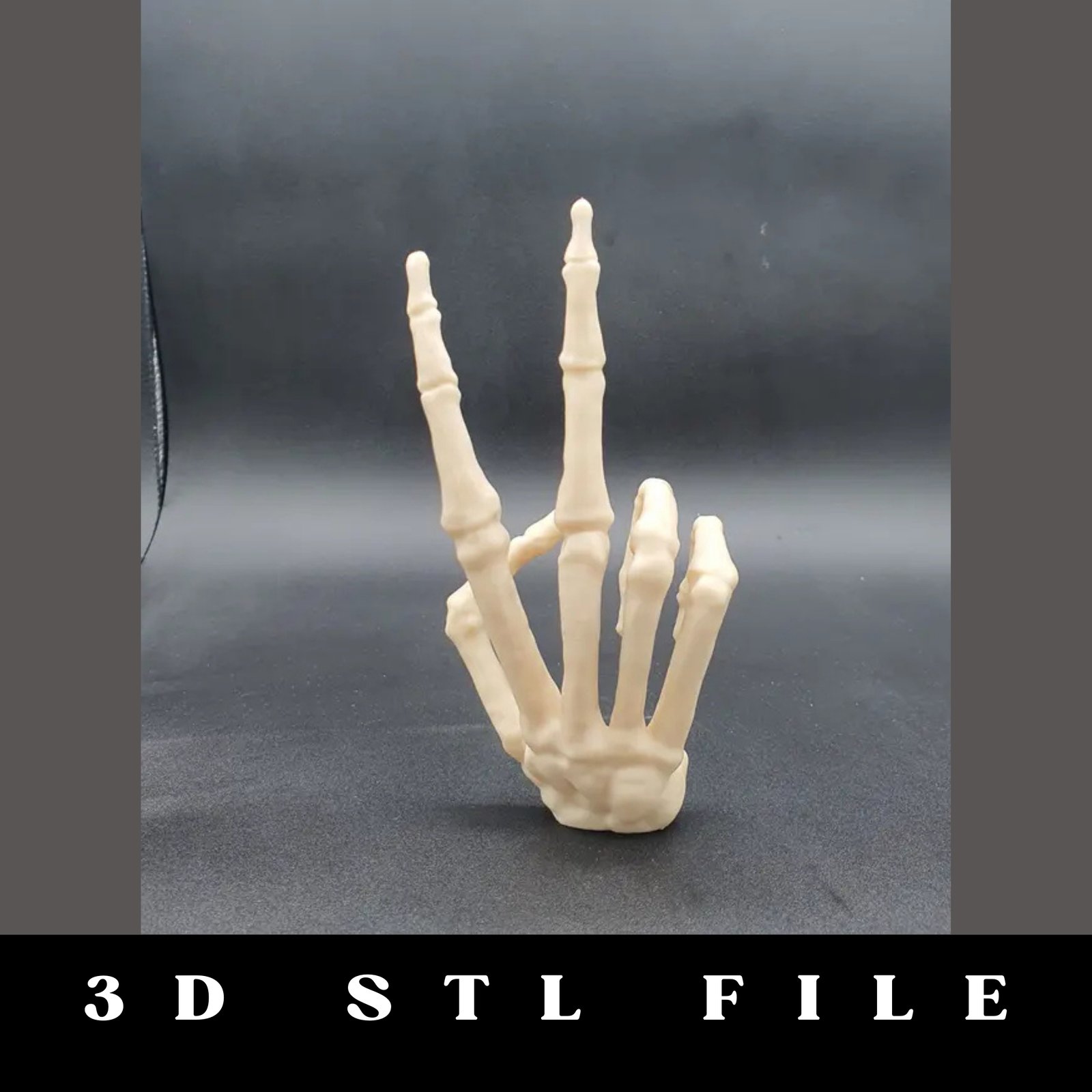 Skeleton Hand Peace STL FILE - Image 2
