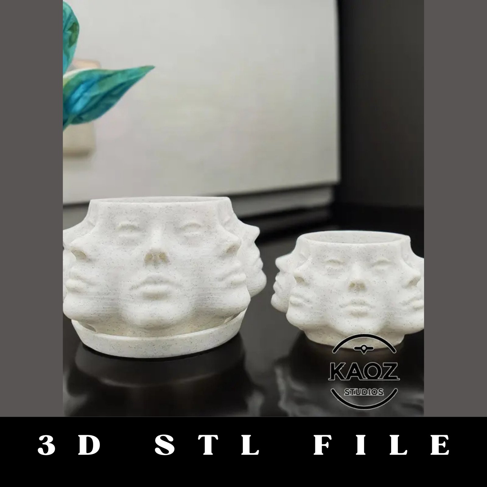 Multi Face Planter STL File - Image 2