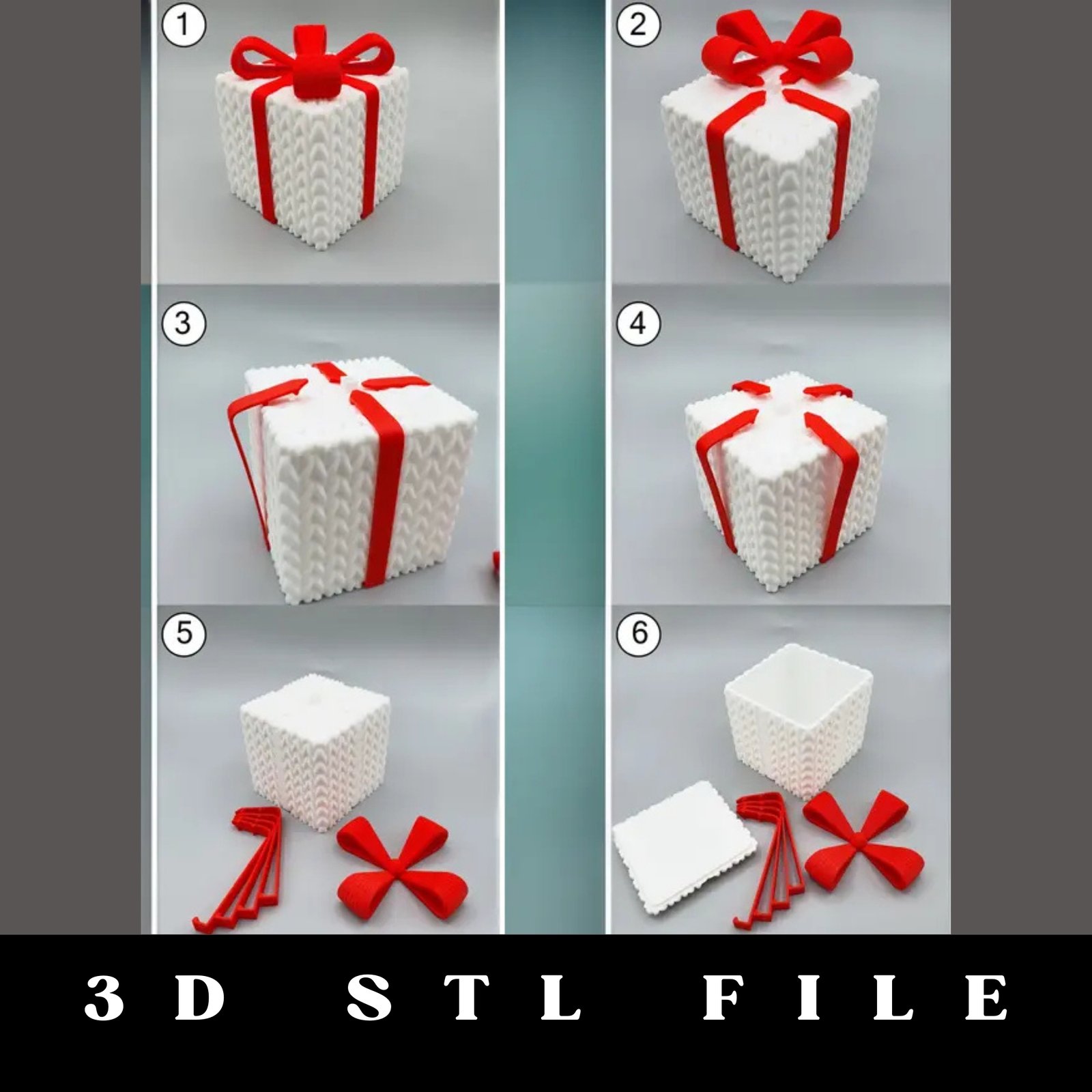 Christmas Crochet Box STL File - Image 2