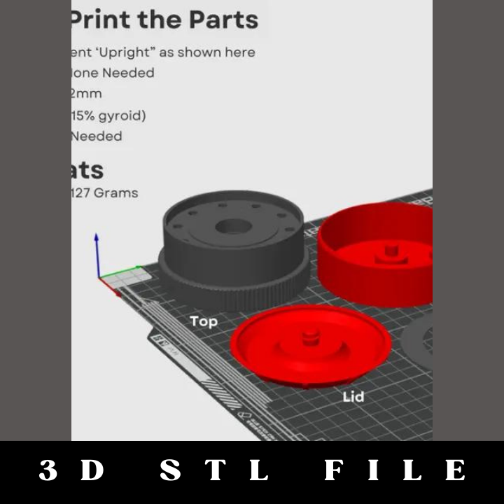 Spinning Switch Storage - Travel Version STL File - Image 2