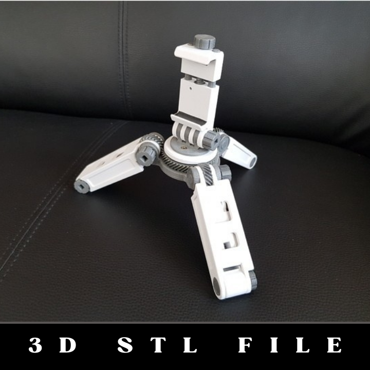 Tripod Smartphone Stand: The Versatile 3D Printable STL File - Image 5