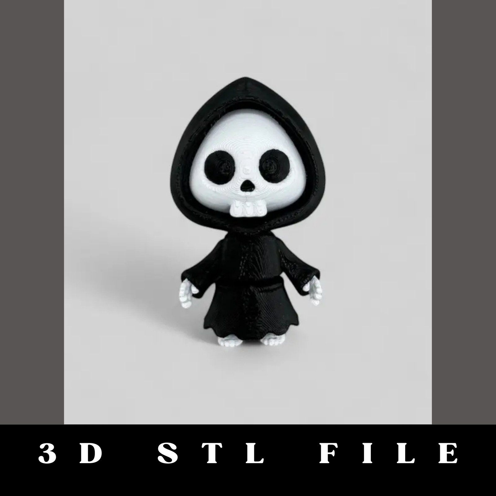 Mini Hooded Skeleton STL File - Image 2