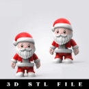 Flexi Santa Claus 3D STL File – Fun Christmas 3D Printing Model